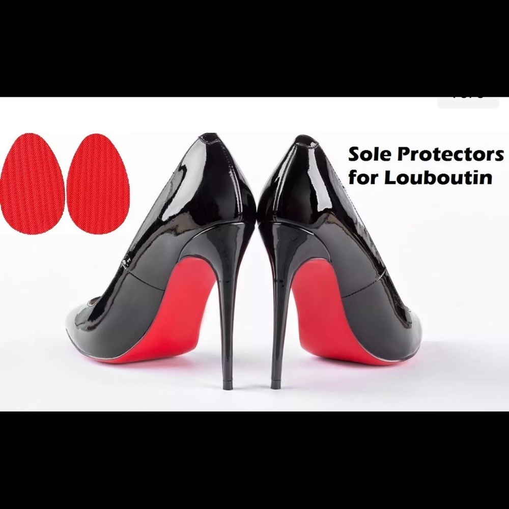 Four pair of Red sole protectors for Louboutin shoes